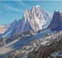  ??  ?? Ralph Oberg, Above Chamonix, oil, 36 x 38”