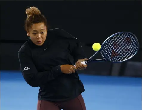  ?? Daniel Pockett/Getty Images ?? Naomi Osaka, on preparing for a new year and a new beginning in tennis — court ... I’m having fun.” “I just want to feel like every time I step on the