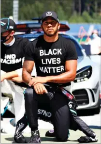  ?? Photo: Yahoo Sport Australia ?? Agent of change… Lewis Hamilton said his motivation for remaining in Formula One after claiming a seventh world championsh­ip is the chance to use his platform to make the world a better place.