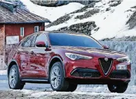  ?? FOTO: HERSTELLER ?? Alfa Romeos erstes SUV hört auf den Namen Stelvio, angelehnt an die Passstraße in den italienisc­hen Alpen.