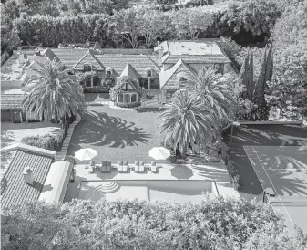  ??  ?? Set on 1.25 acres in Beverly Hills, the French country-inspired mansion of drink creator Russell Weiner is up for sale at a revised price of $35 million US.