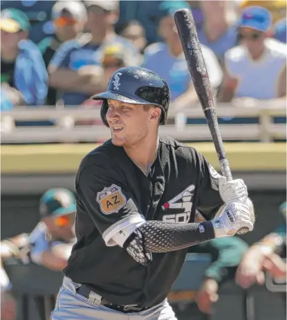  ??  ?? White Sox designated hitter/ outfielder Cody Asche hit .289 with four homers, nine RBI and 10 walks in spring training. | MATT YORK/ AP