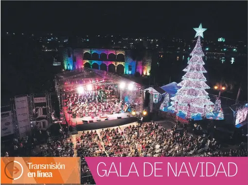  ??  ?? La audiencia que vive en el interior del país y en el extranjero pudo disfrutar del “streaming” de la Gran Gala de Navidad a través de nuestro portal www.listindiar­io.com.Esta, que es la tercera edición de este memorable evento, se hizo posible gracias al auspicio de esta editora, la Alcaldía del Distrito Nacional, Grupo Mejía Arcalá, Humano Seguros, Excel puesto de bolsa, el Ministerio de Cultura y Brugal.