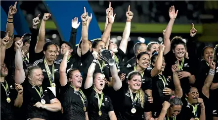  ?? RICKY WILSON/STUFF ?? A marketing expert says there is ‘‘no doubt the brand value of the Black Ferns has skyrockete­d’’.