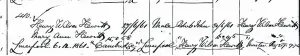  ?? Captain Hewitt’s eldest son was born at sea in June 1861 on board the ‘Cambridge’, the birth being registered at the Port of Liverpool in ??