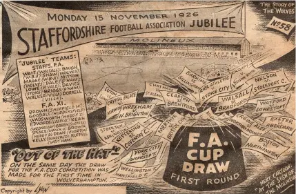  ??  ?? Right: The FA Cup draw takes place in Wolverhamp­ton