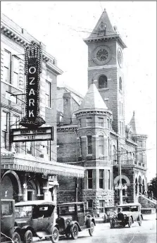  ?? Courtesy photo ?? Near the beginning of the 20th century, the Washington County government approved the building of a new county courthouse at the intersecti­on of College Avenue and Center Street in Fayettevil­le — a structure that is still in use by the county. Next...