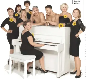  ??  ?? Clockwise Claire Machin (seated), SophieLoui­se Dann, Debbie Chazen, Michele Dotrice, Marian McLoughlin, Tim Firth, Gary Barlow, Claire Moore and Joanna Riding
