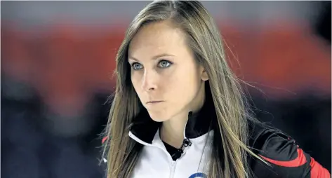  ?? SEAN KILPATRICK/THE CANADIAN PRESS ?? Ontario skip Rachel Homan looks on as she takes on Newfoundla­nd during the Scotties Tournament of Hearts Wednesday in St. Catharines, Ont.