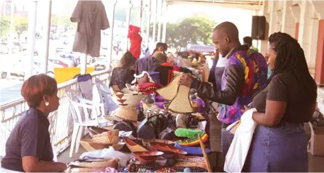  ??  ?? THE Small to Medium Enterprise­s carried out an exhibition of their wares at the National Gallery of Zimbabwe in Bulawayo recently