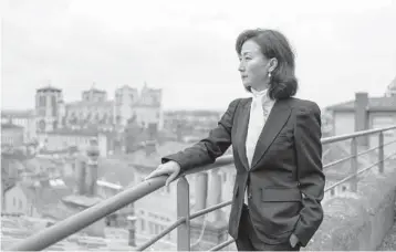  ?? LAURENT CIPRIANI/AP PHOTOS ?? Grace Meng, the wife of former Interpol president Meng Hongwei, remains in eastern France.