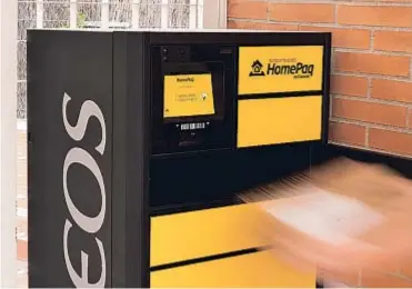  ??  ?? Dispositiv­o de entrega automática de paquetes HomePaq, siempre operativo