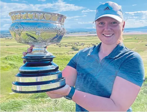  ?? ?? FLASHBACK: Chloe Goadby won the 2021 Scottish Women’s Amateur Championsh­ip after beating Tara Mactaggart.