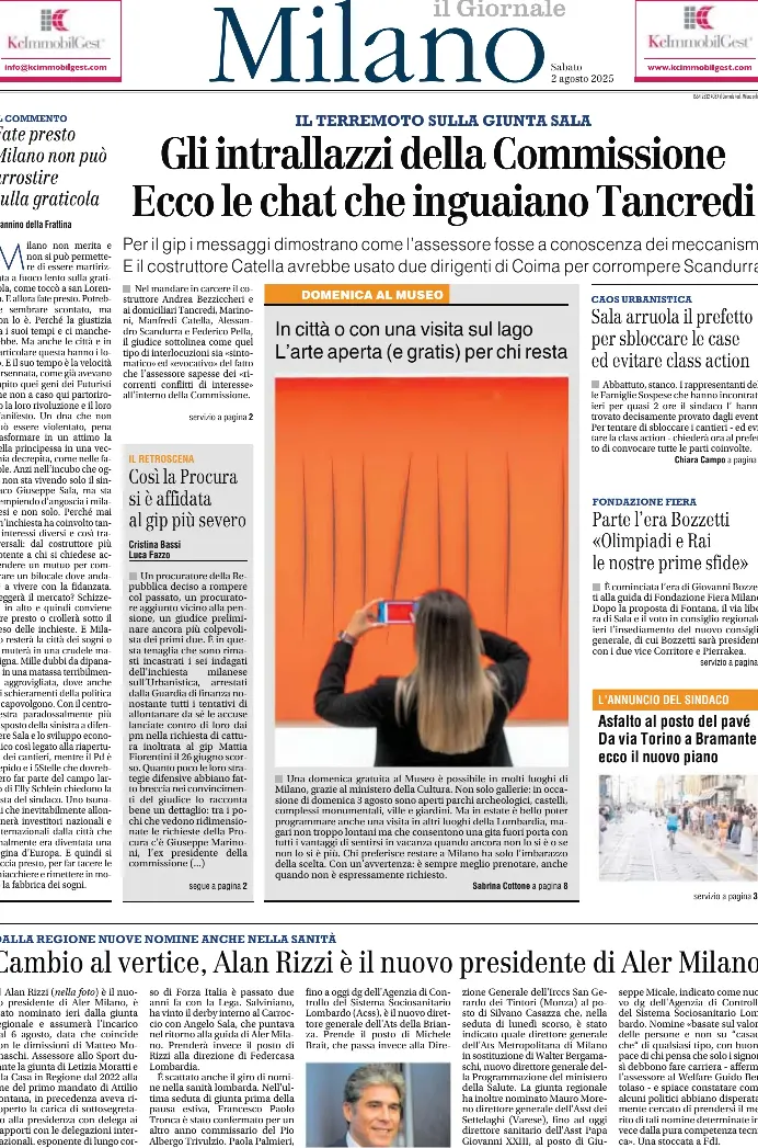 Cambio al vertice, Alan Rizzi è il nuovo presidente di Aler Milano ...