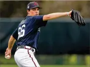  ?? CURTIS COMPTON / CCOMPTON@AJC.COM ?? Max Fried allowed one run on five hits in 5⅔ innings Friday. He struck out six and walked two in his longest outing since last June 17.