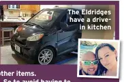  ??  ?? The Eldridges have a drivein kitchen