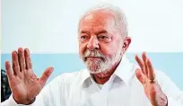  ?? ?? Lula da Silva, presidente electo de Brasil.