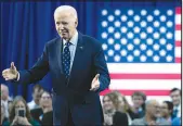  ?? TOM BRENNER / THE NEW YORK TIMES ?? President Joe Biden speaks about student debt Monday in Madison, Wis. The Biden administra­tion on Friday announced an additional $7.4 billion in student loan cancellati­ons for some 277,000 borrowers, the latest in a piecemeal approach the White House is using to target more specific subsets of borrowers.