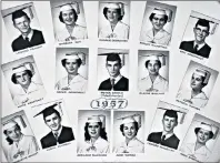  ?? DESIREE ANSTEY/ JOURNAL PIONEER ?? A cherished photograph of the 1957 Miscouche High School graduates brings back happy memories.