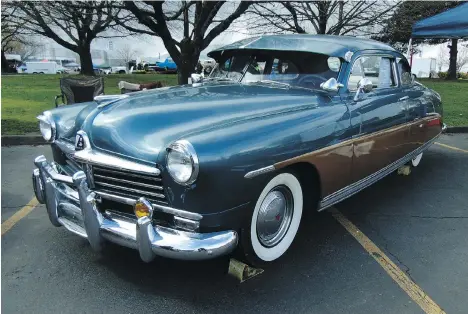  ?? PHOTOS: ALYN EDWARDS ?? This rare 1949 Hudson coupe was marked down from $19,500 to $13,000 at the Portland Swap Meet.