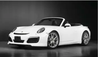  ?? COURTESY OF PROSTATE CANCER CANADA ?? The 2017 Porsche 911 Carrera Cabriolet can accelerate from zero to 96.5 km/h in 4.6 seconds.