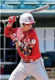  ??  ?? Oklahoma’s Austin O’Brien is excited that the Sooners are in the NCAA regionals. It is the first postseason trip in his career at OU.
[PHOTO BY NATE BILLINGS, THE OKLAHOMAN]