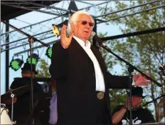  ?? SUBMITTED ?? W.S. Holland is shown onstage at last year’s Depot Days music festival in Newport. Holland was Johnny Cash’s drummer for 37 years, Henry Boyce said, and will return to perform at Depot Days on Sept. 30.