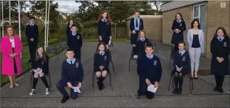  ?? Photos by Domnick Walsh ?? The graduating class at Ardfert National School of – an historic – 2020.