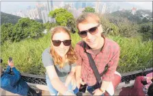  ?? PICTURE / SUPPLIED ?? Janina Hinnear and Nico Lustig enjoying a happier time in Hong Kong.