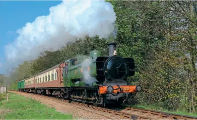  ?? NICK GILLIAM ?? Bodmin’s GWR pannier No. 4612 passes Arleside with the 10.35am service from Alresford on May 2.