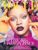  ??  ?? Brow-zing: September’s Vogue features Rihanna on the cover