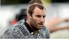  ?? GETTY IMAGES ?? Prop Tim Perry, left, picked up a hamstring complaint at the first of the All Blacks’ camps while the Crusaders’ Jordan Taufua, right, has been sidelined by a calf strain.