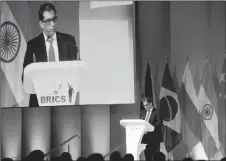  ?? PHOTO: ITUMELENG ENGLISH/AFRICAN NEWS AGENCY (ANA) ?? Dr Iqbal Survé, Independen­t Media chairperso­n and co-chairperso­n of the BRICS media forum, at the 10th BRICS summit.