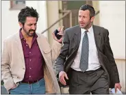  ?? JUSTIN LUBIN/EPIX VIA AP ?? Ray Romano, left, and Chris O’Dowd star in “Get Shorty,” airing Sundays on Epix.