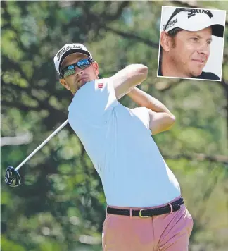  ??  ?? Adam Scott has a secret weapon for his US Open bid: putting expert Matthew Ballard (inset).