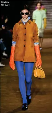  ?? ?? Miu Miu, fall 2024.