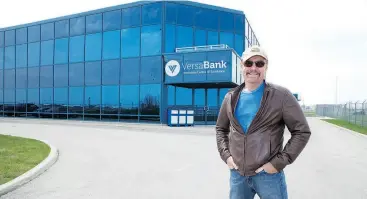  ?? DEREK RUTTAN / POSTMEDIA NEWS FILES ?? Chief executive David Taylor’s VersaBank is taking a lead role in an important segment of the global banking industry — safety and security.