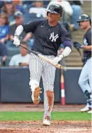  ?? NATHAN RAY SEEBECK/USA TODAY SPORTS ?? Yankees right fielder Juan Soto brings an establishe­d pedigree of greatness.