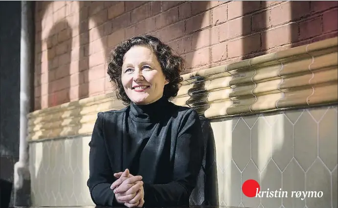  ?? ANA JIMÉNEZ ?? Kristin Røymo, dimecres, a Barcelona, al recinte modernista de Sant Pau, on va participar en una jornada sobre experiènci­es de diplomàcia municipal europees