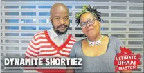  ?? Picture: SUPPLIED ?? PASSIONATE: Anam Xinwa and Mhlabase Msibi, both self-taught cooks, entered the ‘Ultimate Braai Master’ cooking competitio­n