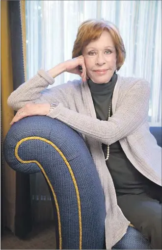  ?? Ricardo DeAratanha Los Angeles Times ?? CAROL BURNETT returns to series TV with Netf lix’s unscripted chat show “A Little Help.”