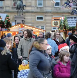  ??  ?? Market Place Europe will now be allowed to bring 150 chalet- style stalls and activities to George Square and St Enoch Square for the next three years