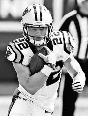  ?? JEREMY BREVARD, USA TODAY SPORTS ?? Christian McCaffrey plays multiple positions in the Panthers’ offense.