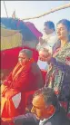  ?? HT ?? ▪ Uma Bharti at Kumbh.