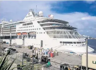  ?? ARLENE SATCHELL/STAFF ?? The Silver Muse, the newest vessel for ultra-luxury operator Silversea Cruises, will operate a schedule of South America and Caribbean sailings this fall and winter season from Port Everglades.