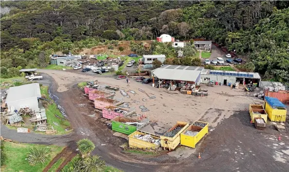  ??  ?? Seventy-five per cent of all of Raglan’s waste has now been diverted from the landfill, instead coming to Xtreme Zero Waste for processing.