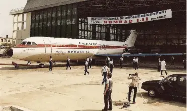  ?? FOTO: ARTMARK ?? Avionul Rombac 1-11, inaugurat în 1982 la Întreprind­erea de Avioane București.