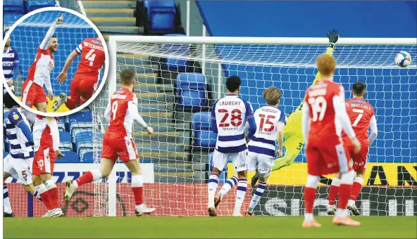  ?? PICTURE: PA Images ?? MAGIC MOMENT: Millwall’s Mason Bennett, second left, scores the winner and, inset, celebrates