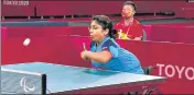  ?? PTI ?? Bhavina Patel won a silver at the Tokyo Paralympic­s.