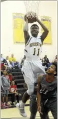  ?? GREGG SLABODA — TRENTONIAN PHOTO ?? Bordentown’s Manny Ansong finished with 698 points this season, the second most in all of New Jersey.